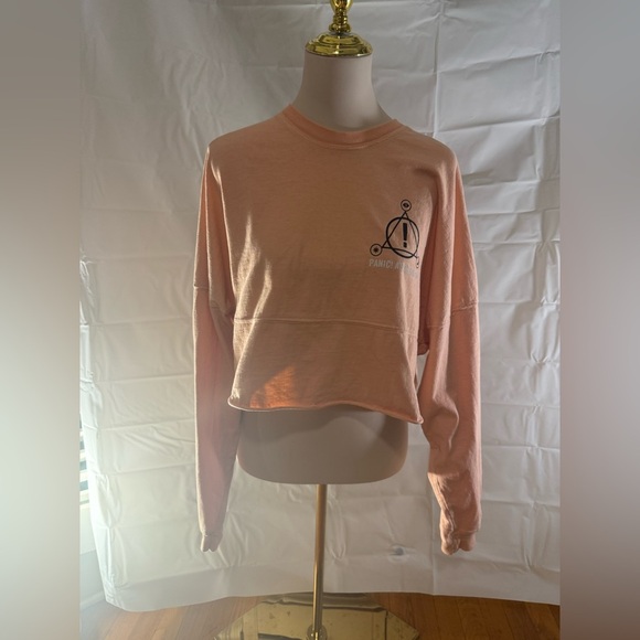 Panic! At The Disco Peach Cropped Sweatshirt - Picture 1 of 6